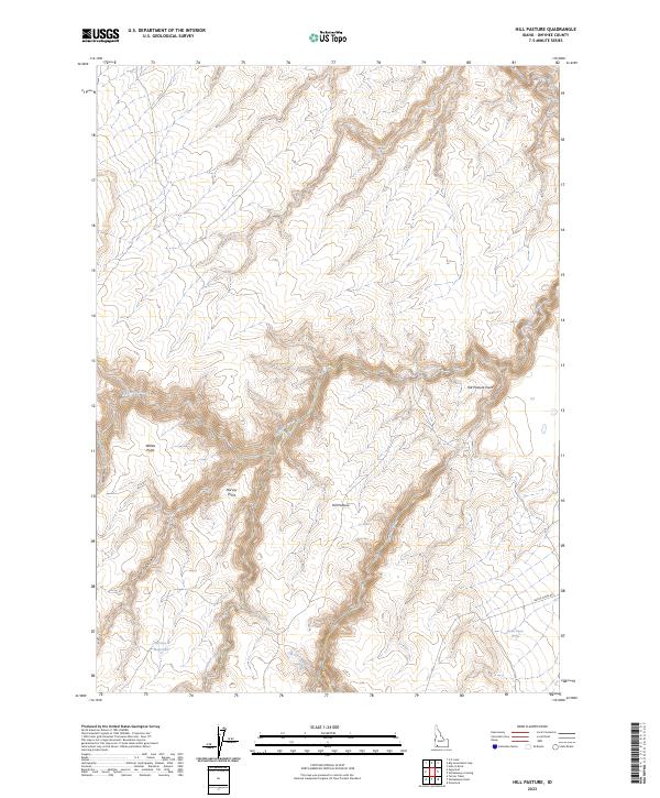 Hill Pasture topographic map thumbnail