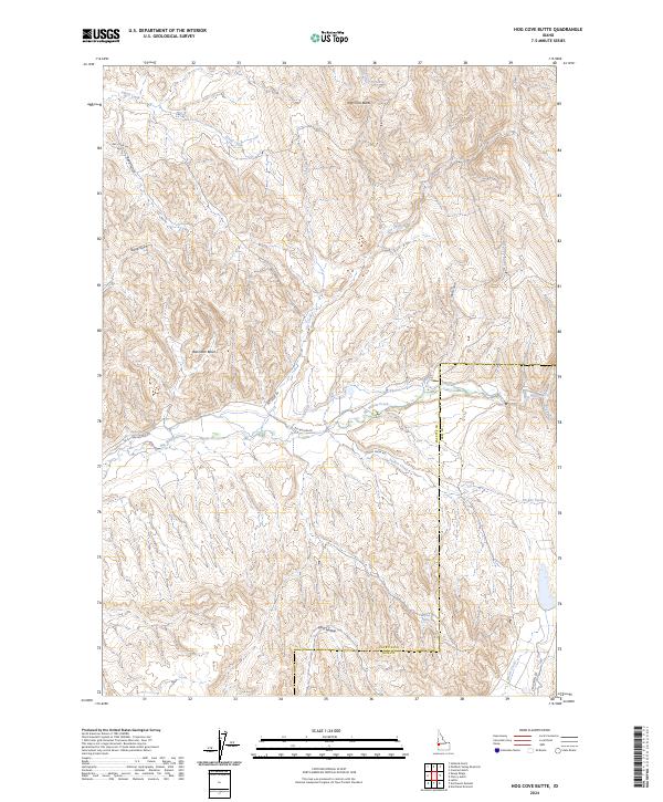 Hog Cove Butte topographic map thumbnail