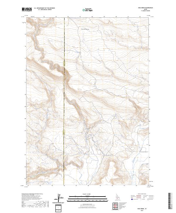 Hog Creek topographic map thumbnail