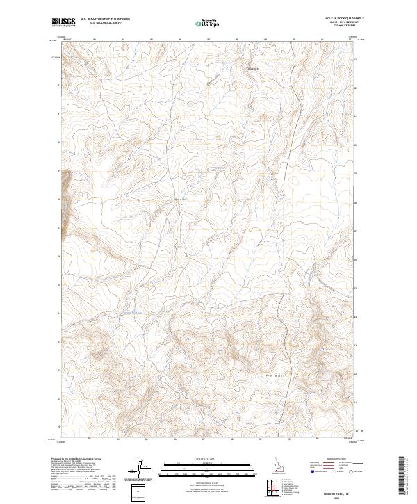 Hole In Rock topographic map thumbnail