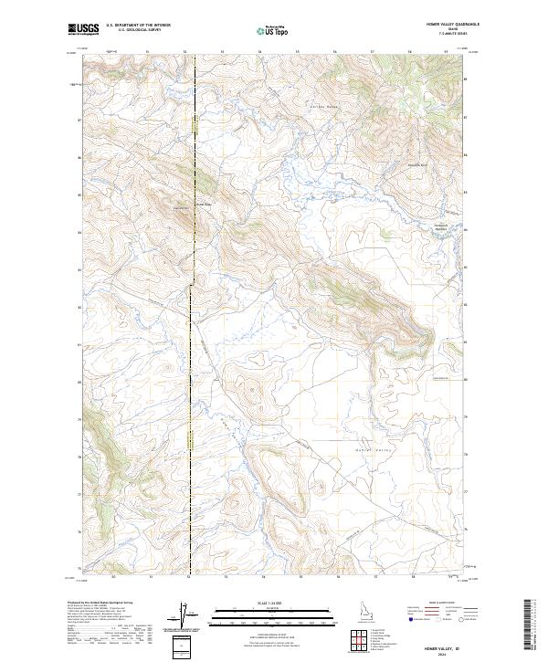 Homer Valley topographic map thumbnail