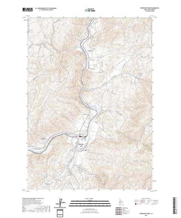 Horseshoe Bend topographic map thumbnail