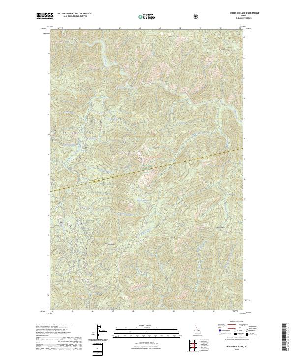 Horseshoe Lake topographic map thumbnail