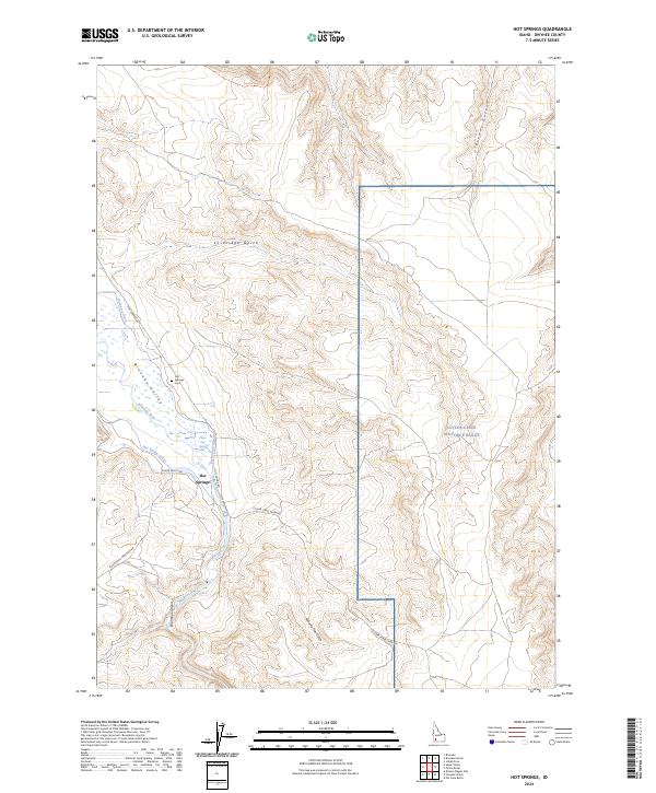 Hot Springs topographic map thumbnail