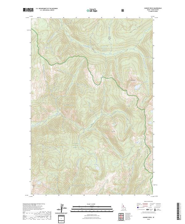 Hungry Rock topographic map thumbnail