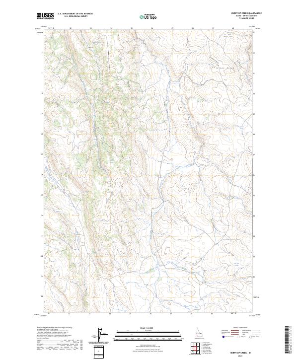 Hurry Up Creek topographic map thumbnail