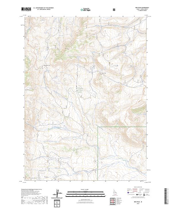 Ibex Peak topographic map thumbnail