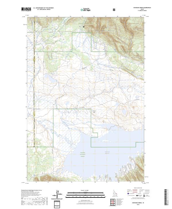 Icehouse Creek topographic map thumbnail