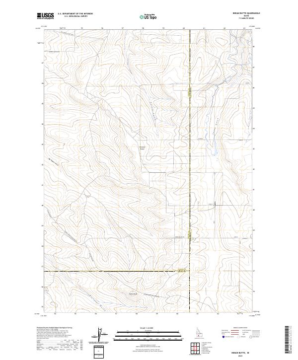 Indian Butte topographic map thumbnail