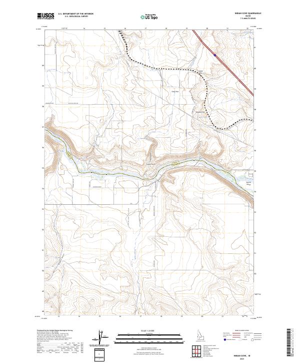 Indian Cove topographic map thumbnail