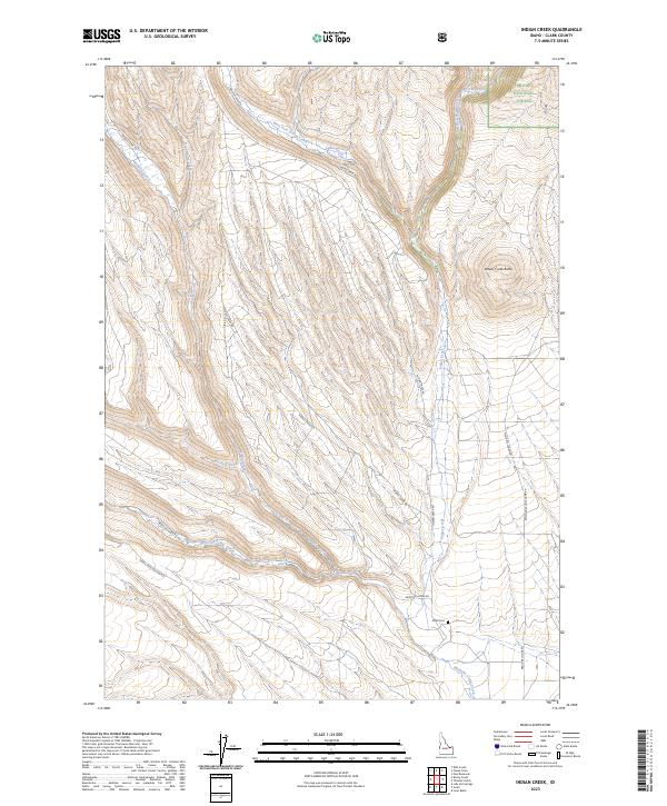 Indian Creek topographic map thumbnail