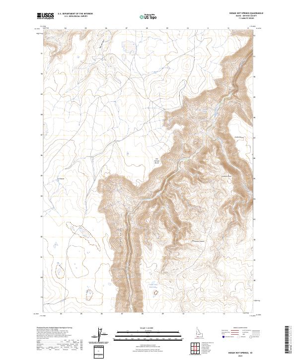 Indian Hot Springs topographic map thumbnail