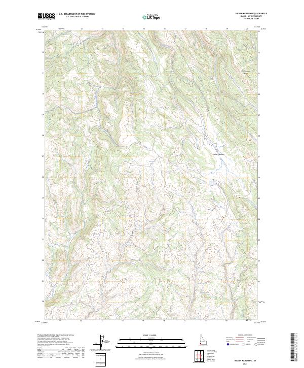 Indian Meadows topographic map thumbnail