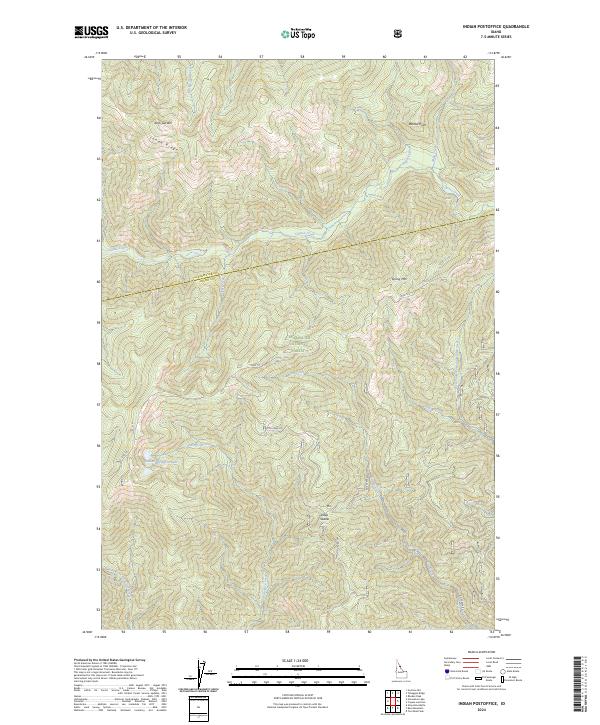 Indian Postoffice topographic map thumbnail