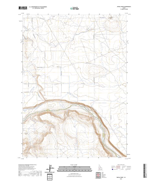 Initial Point topographic map thumbnail