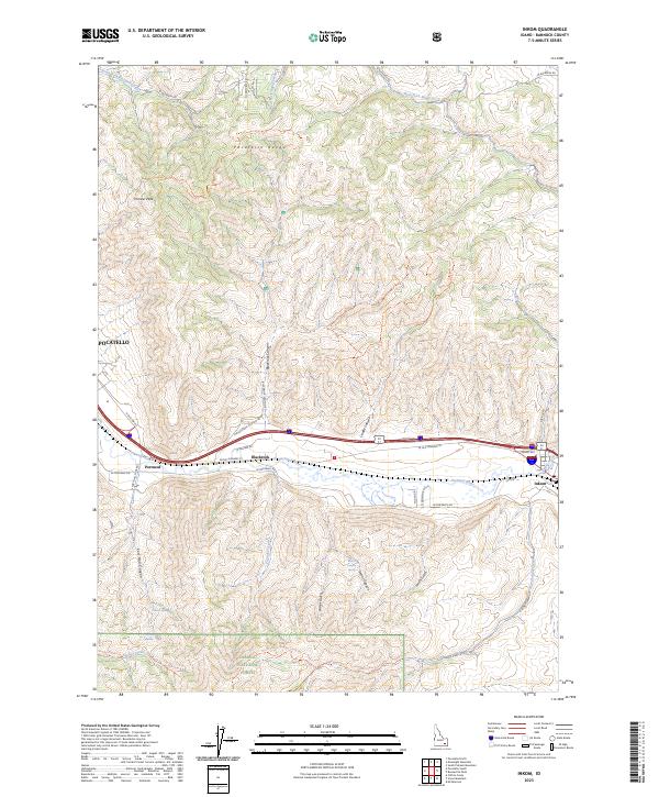 Inkom topographic map thumbnail