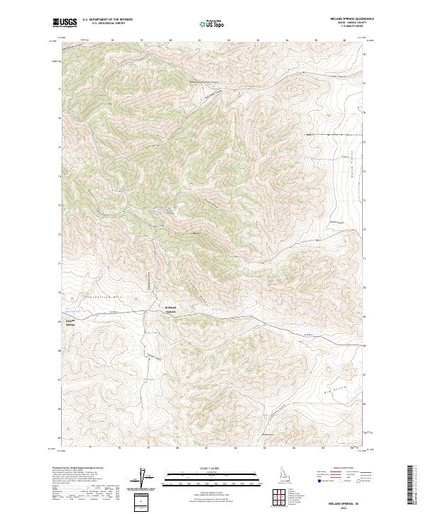 Ireland Springs topographic map thumbnail