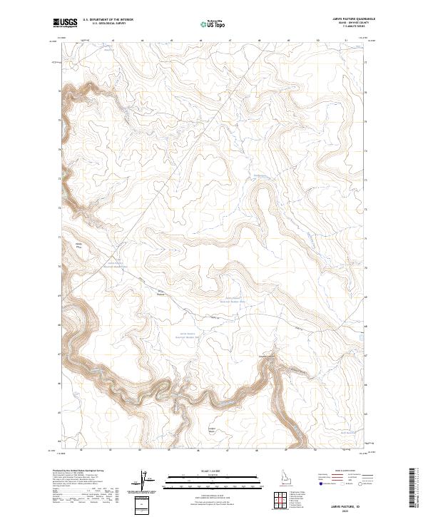 Jarvis Pasture topographic map thumbnail
