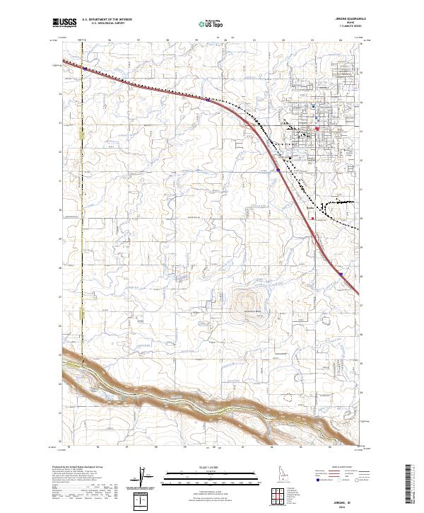 Jerome topographic map thumbnail