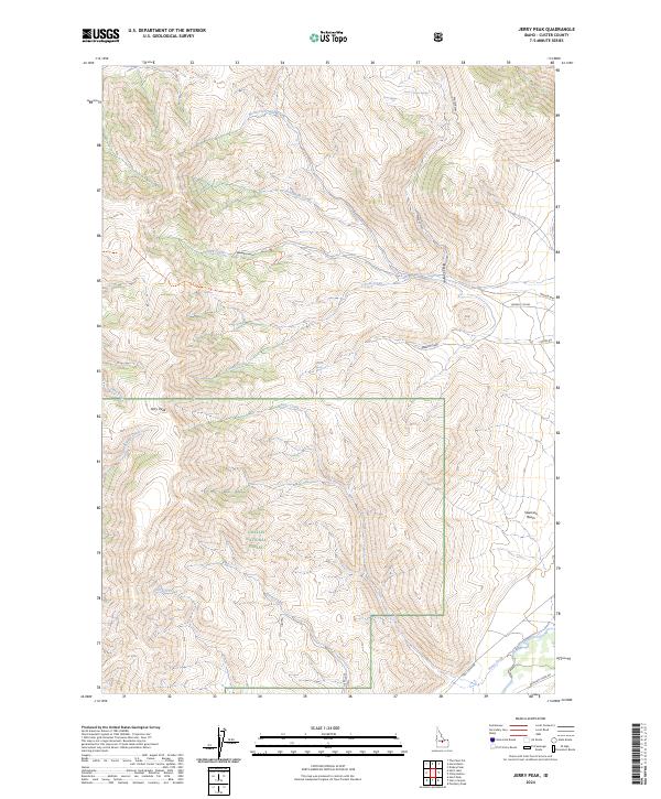 Jerry Peak topographic map thumbnail