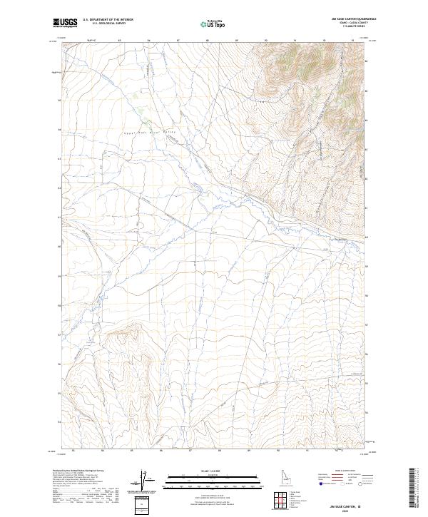Jim Sage Canyon topographic map thumbnail