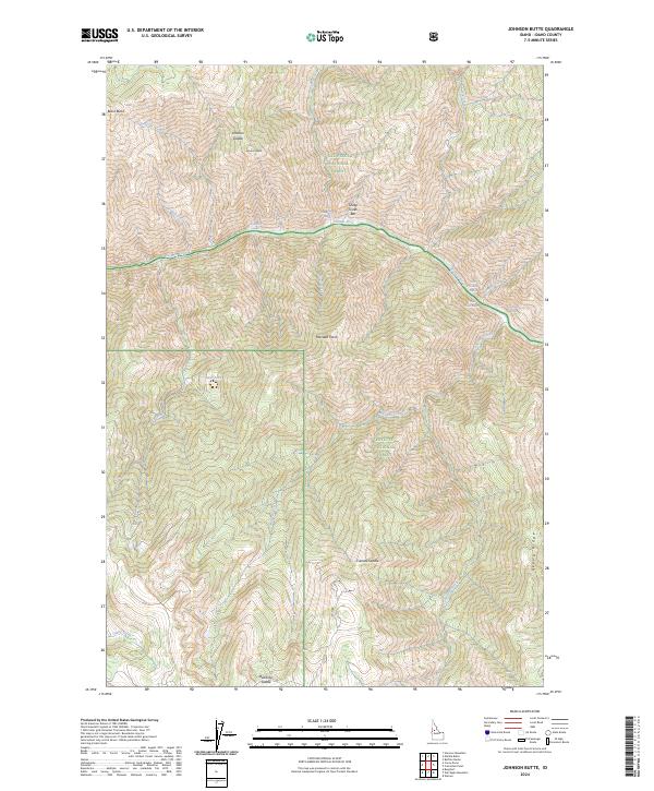 Johnson Butte topographic map thumbnail