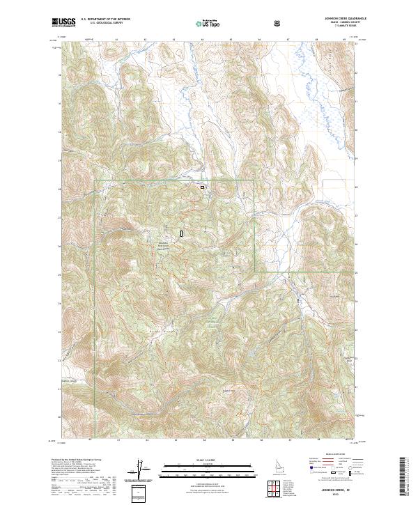 Johnson Creek topographic map thumbnail