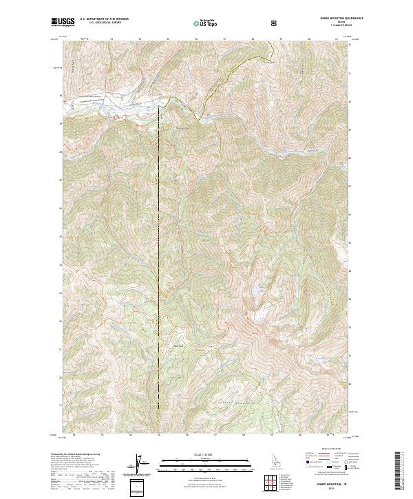 Jumbo Mountain topographic map thumbnail