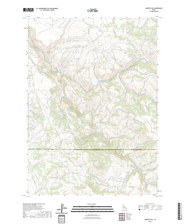 Jumpoff Hill topographic map thumbnail