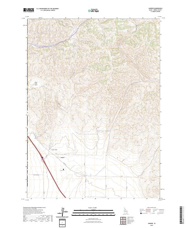 Juniper topographic map thumbnail