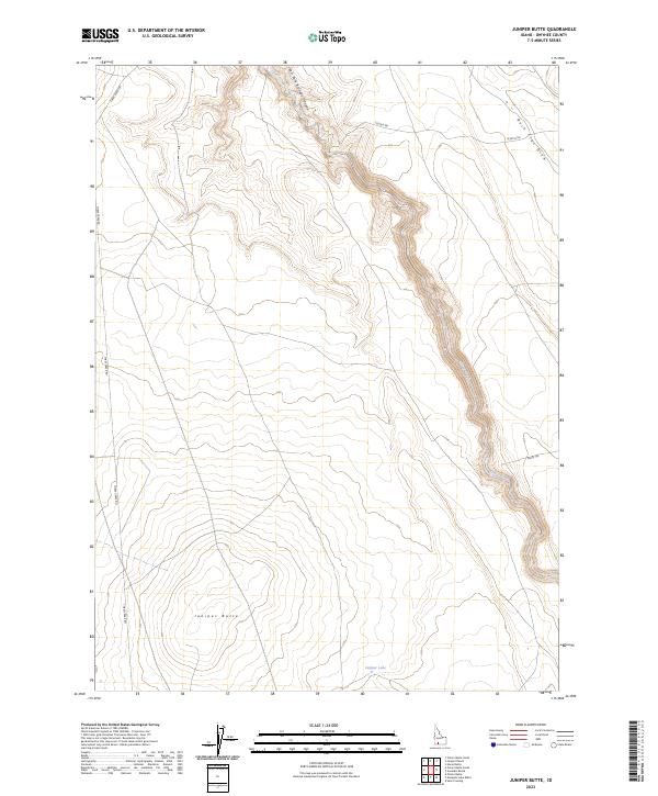 Juniper Butte topographic map thumbnail