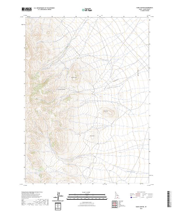 Kane Canyon topographic map thumbnail