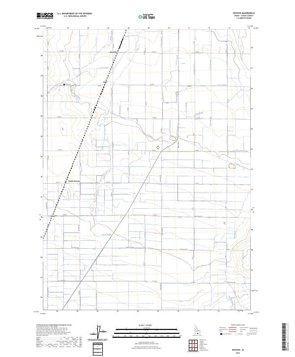 Kenyon topographic map thumbnail