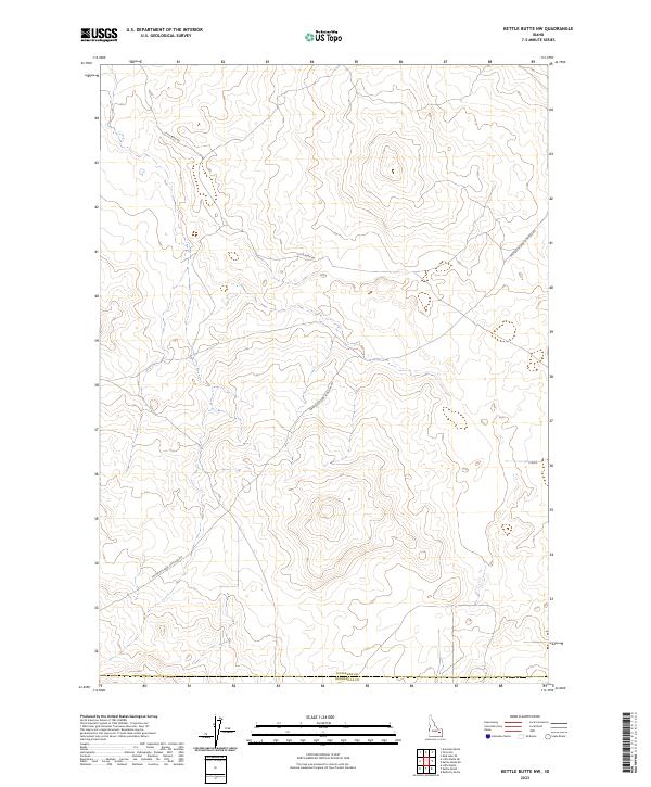 Kettle Butte NW topographic map thumbnail