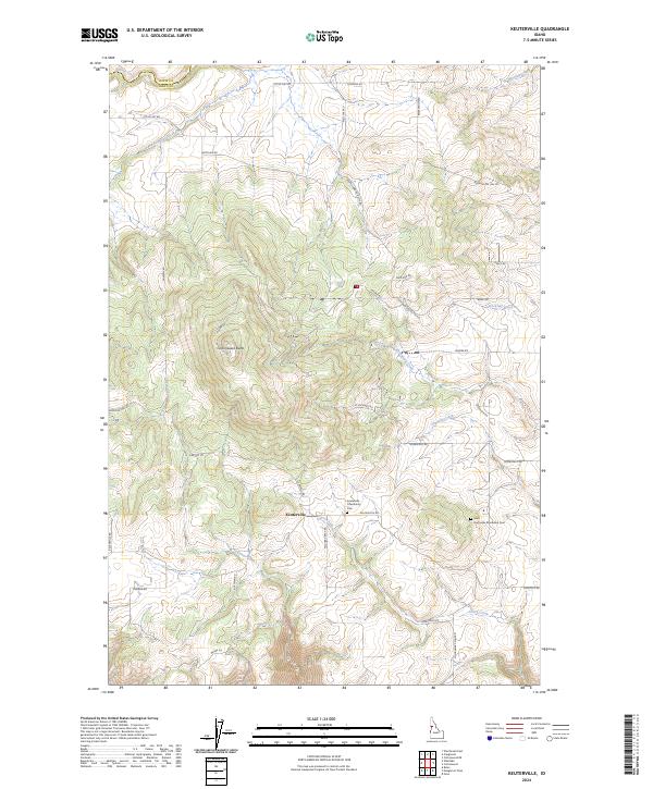 Keuterville topographic map thumbnail
