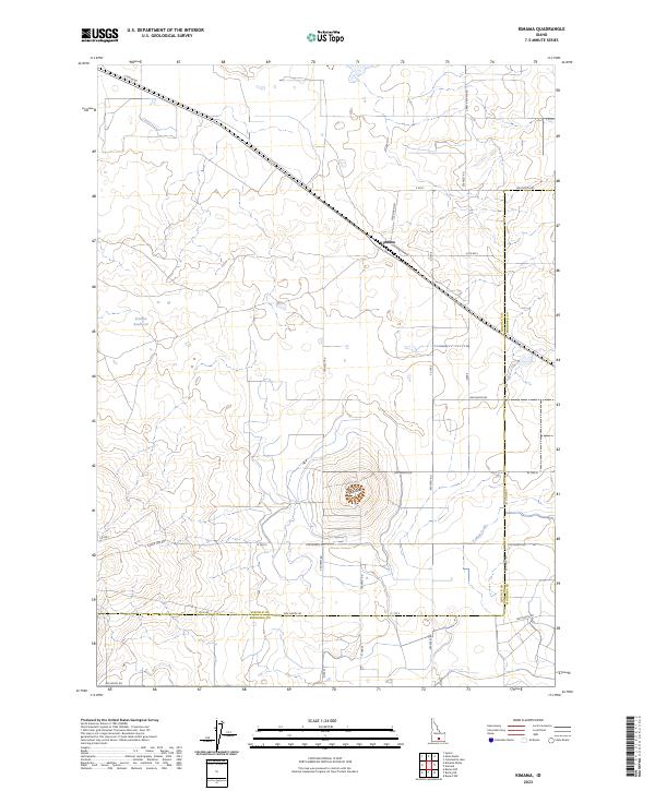 Kimama topographic map thumbnail
