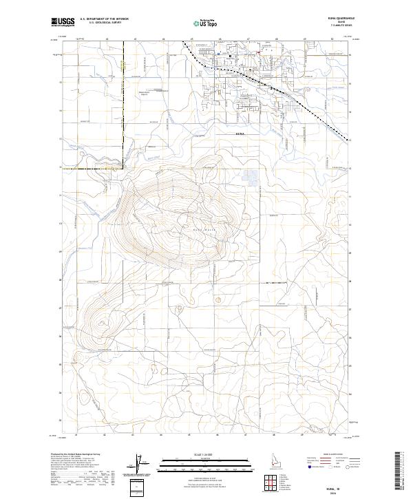 Kuna topographic map thumbnail