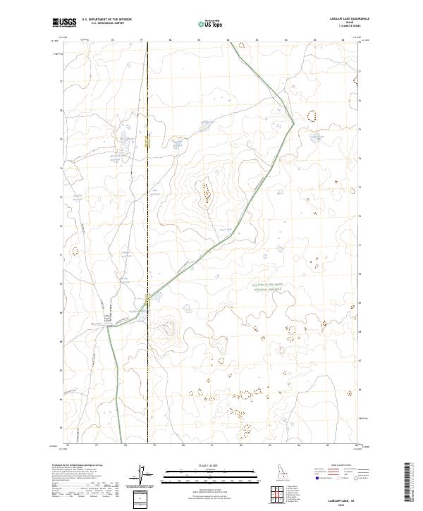 Laidlaw Lake topographic map thumbnail