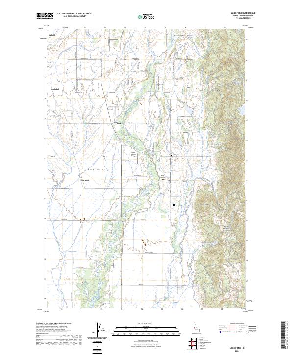 Lake Fork topographic map thumbnail