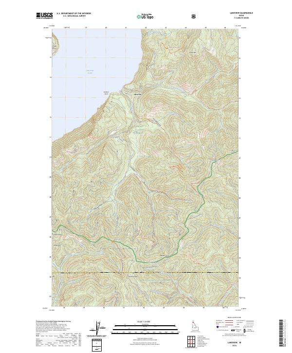 Lakeview topographic map thumbnail