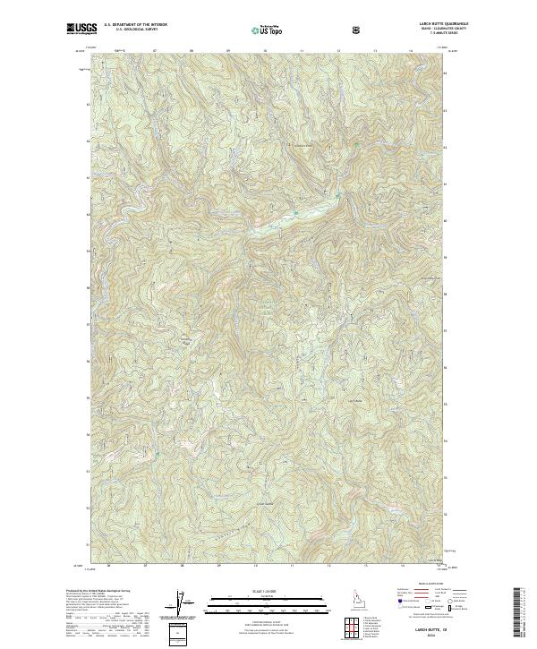 Larch Butte topographic map thumbnail