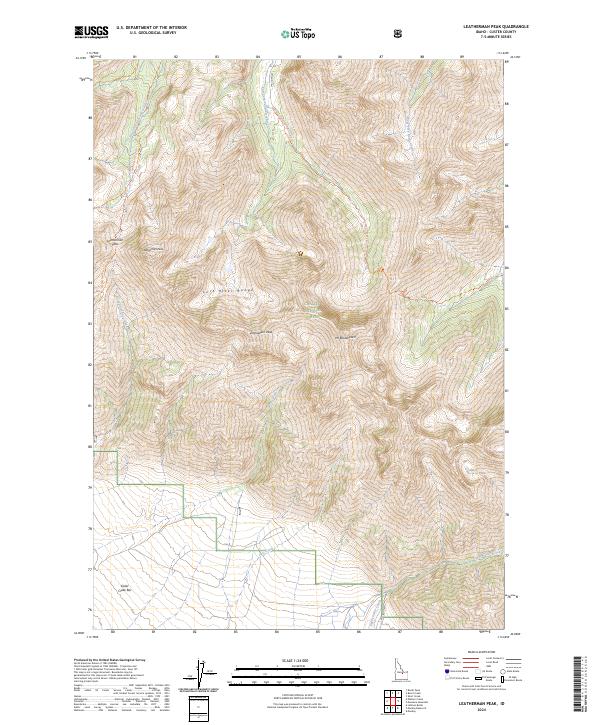 Leatherman Peak topographic map thumbnail