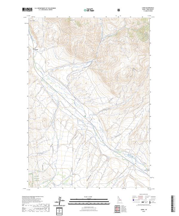 Lemhi topographic map thumbnail
