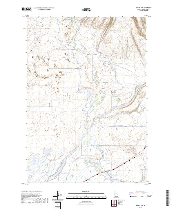 Lemon Lake topographic map thumbnail