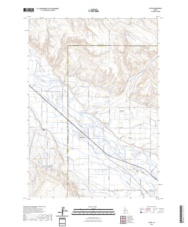 Letha topographic map thumbnail