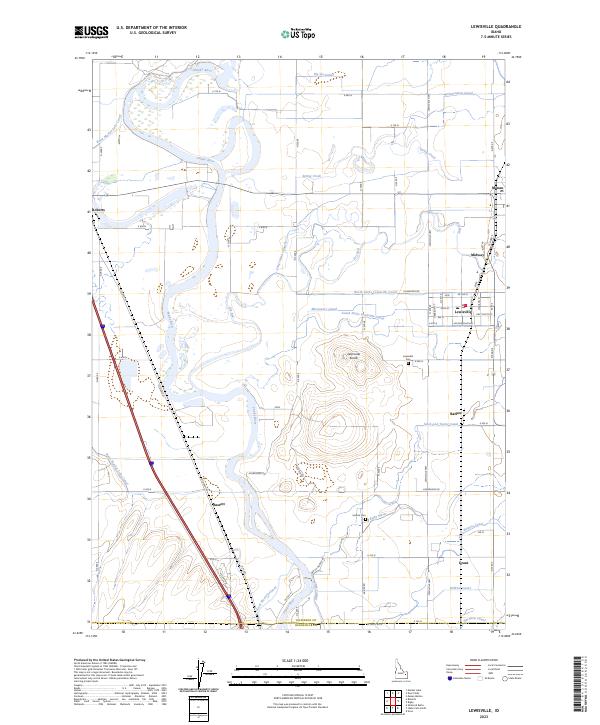 Lewisville topographic map thumbnail
