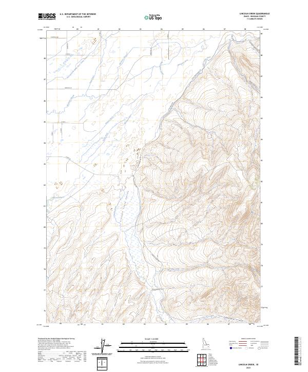 Lincoln Creek topographic map thumbnail