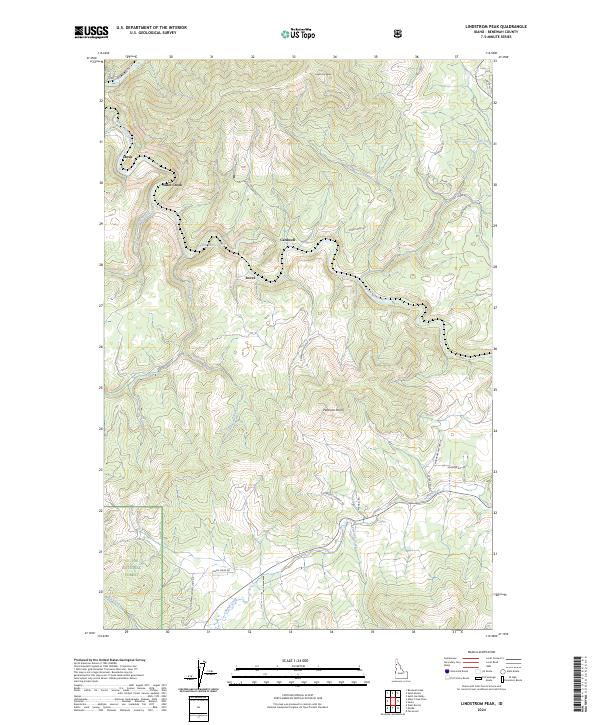 Lindstrom Peak topographic map thumbnail