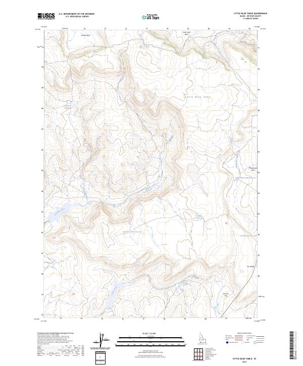 Little Blue Table topographic map thumbnail