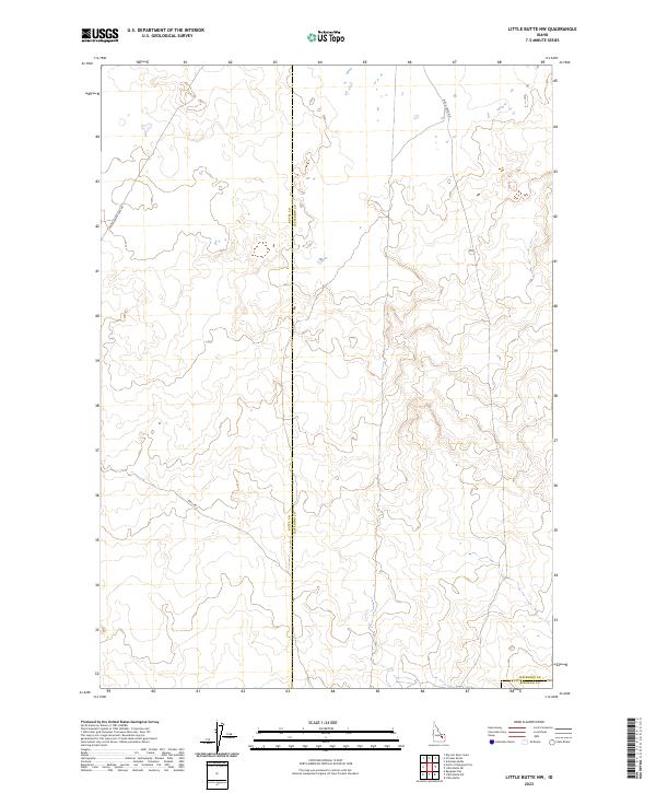 Little Butte NW topographic map thumbnail